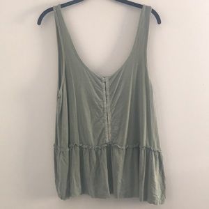 Green tank top